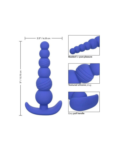 California Exotic Novelties - Cheeky X-6 Anal Beads - Анальный стимулятор, 10.75х2.5 см (фиолетовый)